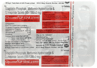 Glycomet Gp Star 2/1000 Tablet 10