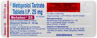 Betaloc 25 Tablet 20