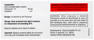 Telsaride 40 Tablet 10