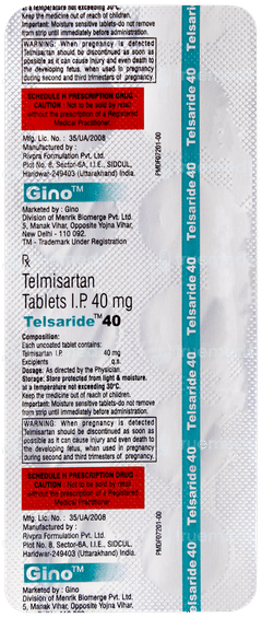 Telsaride 40 Tablet 10