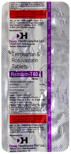 Remium T 40 Tablet 10 Remium T 40 Tablet 10