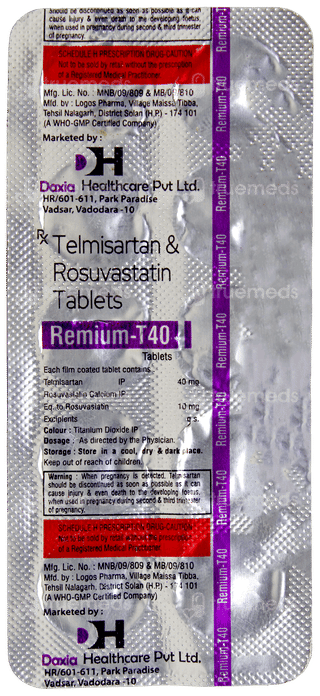 Remium T 40 Tablet 10