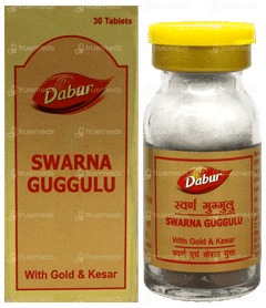 Dabur Swarna Guggulu With Gold & Kesar Tablet 30 Dabur Swarna Guggulu With Gold & Kesar Tablet 30