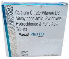 Mecol Plus D3 Tablet 10