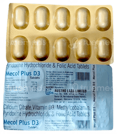 Mecol Plus D3 Tablet 10
