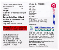 Methimzole 10 Tablet 30