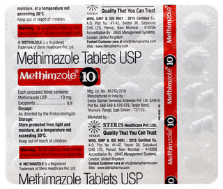 Methimzole 10 Tablet 30