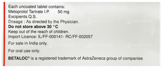 Betaloc 50 Tablet 20