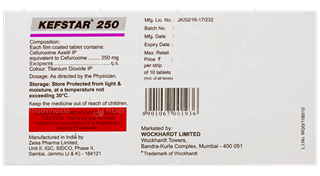Kefstar 250 Tablet 10