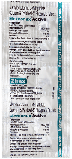 Metconux Active Tablet 10