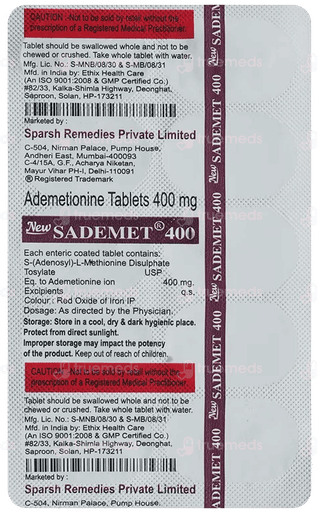 Sademet New 400 Tablet 10