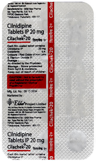 Cilachek 20 Tablet 15