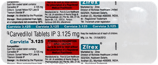 Carvizia 3.125 Tablet 10