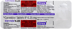 Carvizia 6.25 Tablet 10