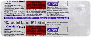 Carvizia 6.25 Tablet 10