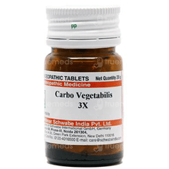 Dr Willmar Schwabe Carbo Vegetabilis 3x Tablet 20gm