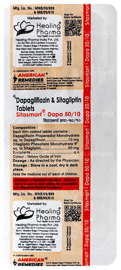 Sitasmart Dapa 50/10 Tablet 10