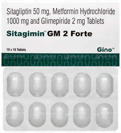 Sitagimin GM 2 Forte Tablet 10