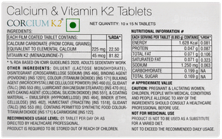 Corcium K2 Tablet 15
