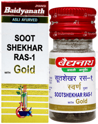 Baidyanath Sootshekhar Ras No 1 With Gold Tablet 10