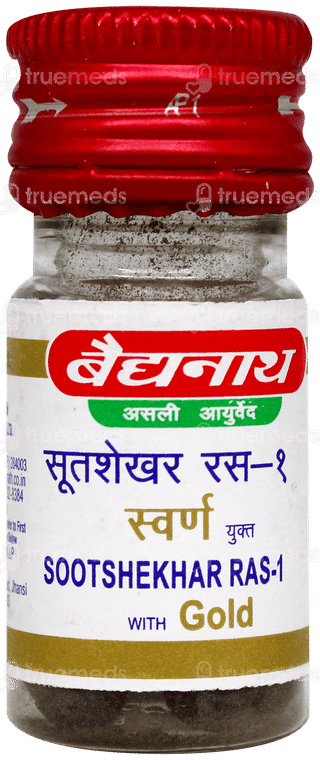 Baidyanath Sootshekhar Ras No 1 With Gold Tablet 10
