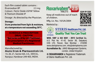 Roxarivaben 2.5 Tablet 14