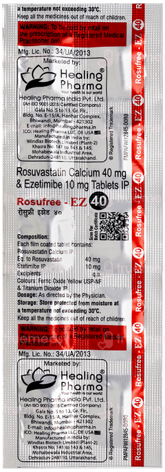 Rosufree Ez 40 Tablet 10