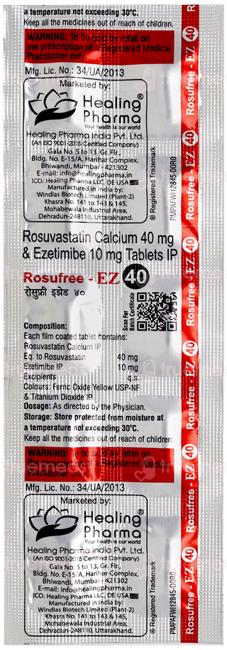 Rosufree Ez 40 Tablet 10
