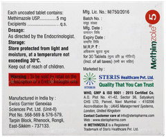 Methimzole 5 Tablet 30