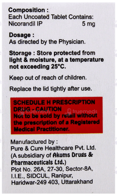 Nicordil 5 Tablet 30