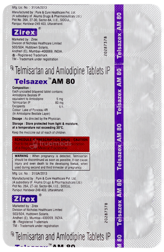 Telsazex Am 80 Tablet 10