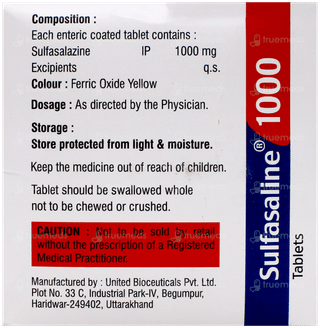 Sulfasaline 1000 Tablet 15