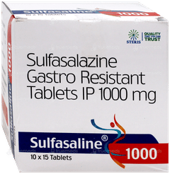 Sulfasaline 1000 Tablet 15 Sulfasaline 1000 Tablet 15