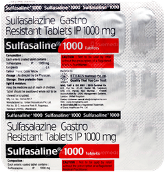 Sulfasaline 1000 Tablet 15 Sulfasaline 1000 Tablet 15