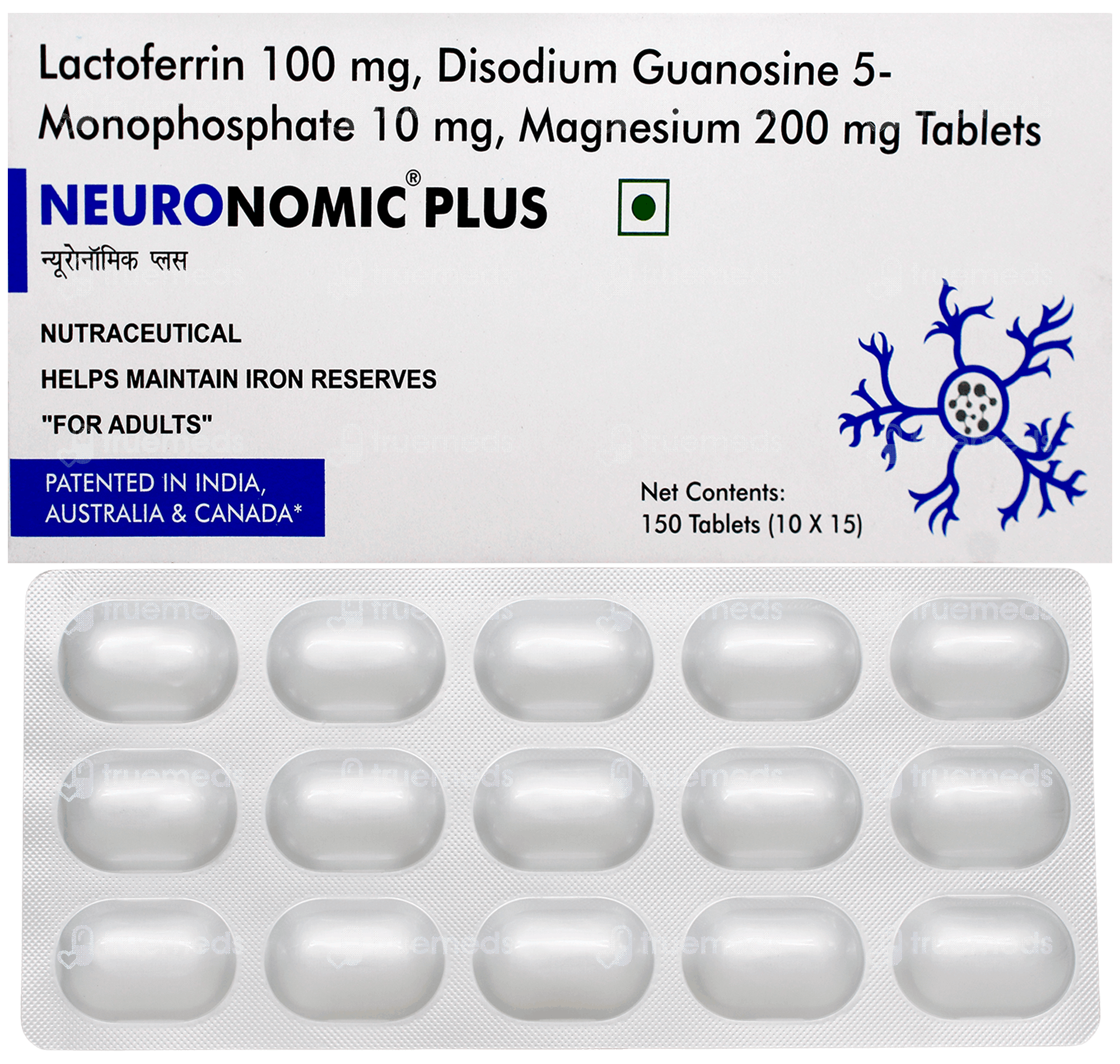 Numonics Tablet Neuronomic Plus Tablet 15 - Uses, Side Effects, Dosage, Price | Truemeds