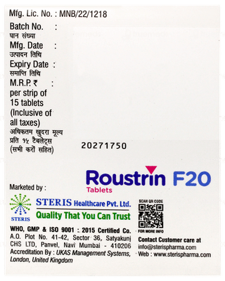 Roustrin F20 Tablet 15
