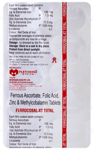 Ferrocobal Xt Total Tablet 10