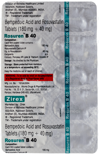 Rosuren B 40 Tablet 10