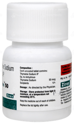 Thyzire 50 Tablet 120