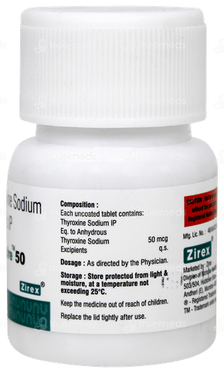 Thyzire 50 Tablet 120