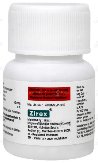 Thyzire 50 Tablet 120