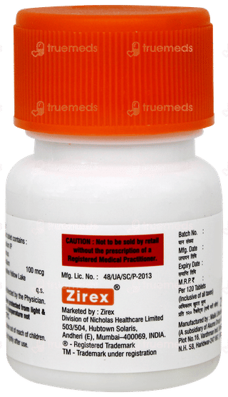 Thyzire 100 Tablet 120