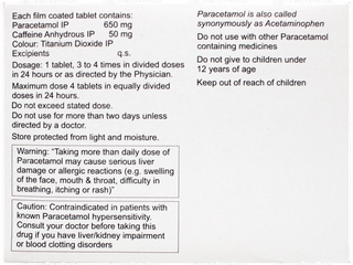 Pacimol Active Tablet 15