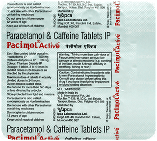 Pacimol Active Tablet 15
