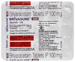 Brivasure 100 Tablet 15 Brivasure 100 Tablet 15