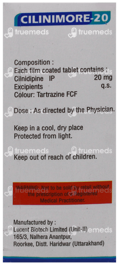 Cilinimore 20 Tablet 10 Cilinimore 20 Tablet 10