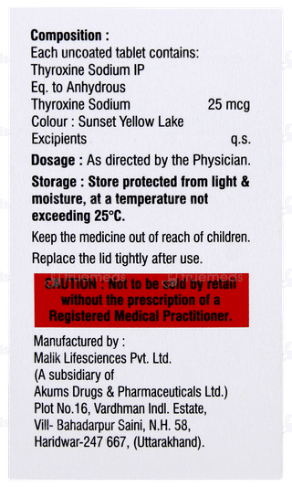 Thyzire 25 Tablet 120