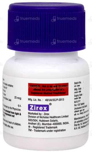Thyzire 25 Tablet 120