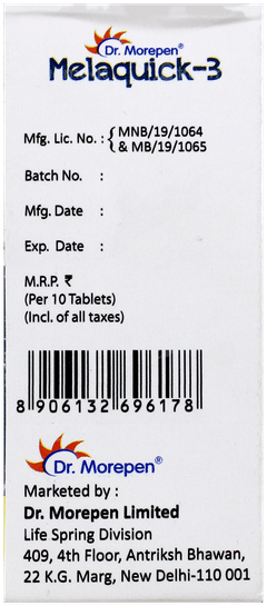 Melaquick 3 Tablet 10