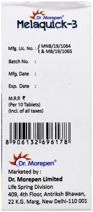Melaquick 3 Tablet 10